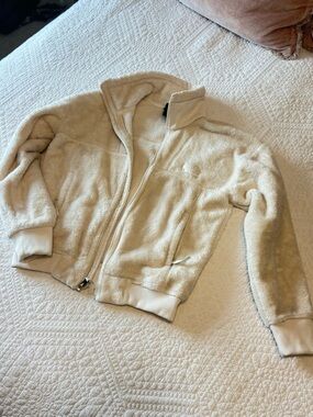 The North Face XS Cozy Cream Sherpa Zip-Up Jacket
